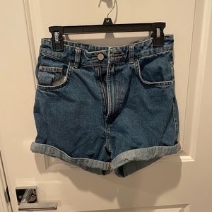 Zara high rise mom shorts